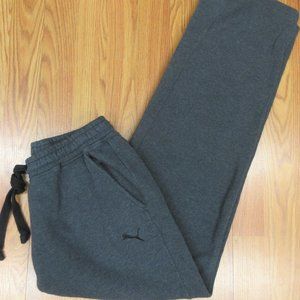 PUMA Mens COTTON SWEATPANTS DARK GRAY Sz MEDIUM, M